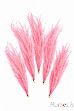 Ciondolo struzzo - 9-12 cm - rosa vecchia